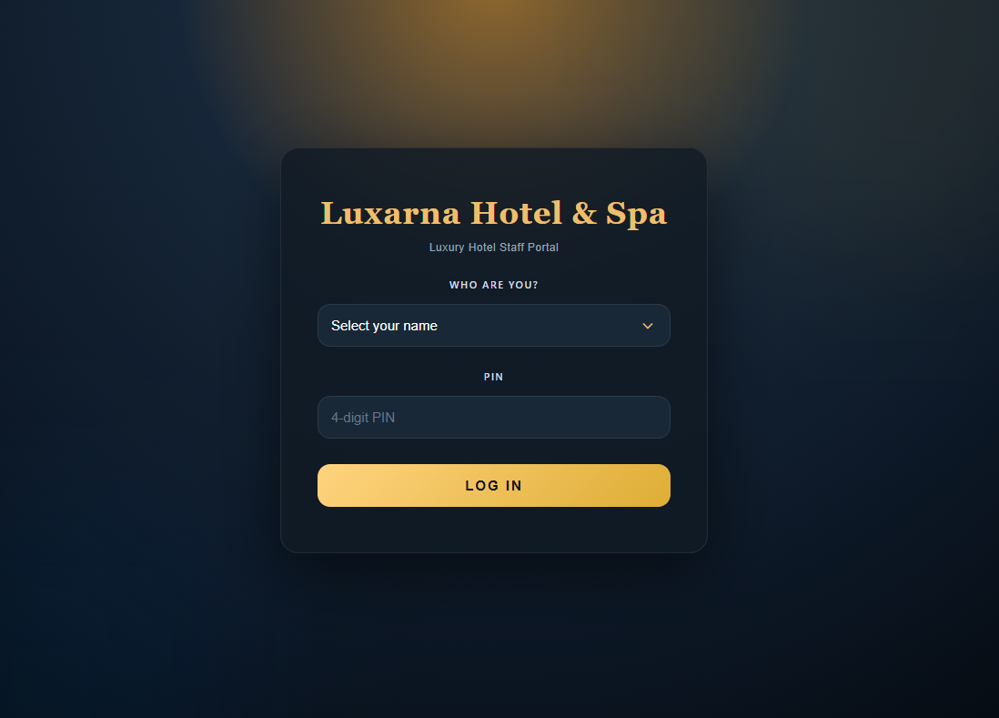 Screenshot of the internal operations app